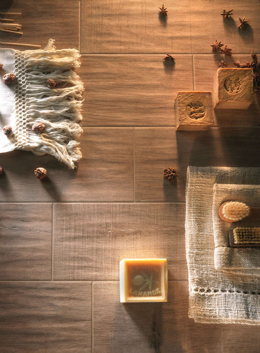 Pure wood walnut matt porcelain 150x600x9mm TILEJOB