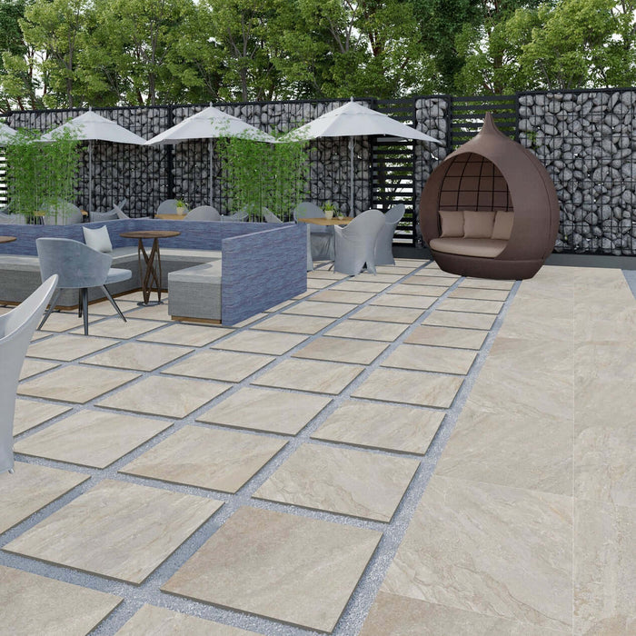 Francavilla Beige outdoor porcelain tiles 60x90x2cm All tiles TILEJOB