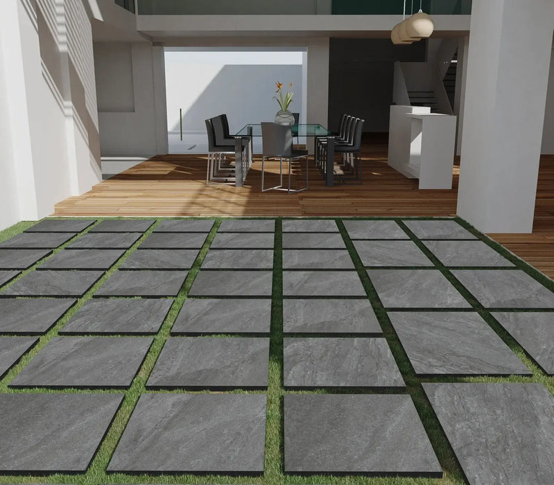 Francavilla Light Grey outdoor porcelain tile 60x90x2cm All tiles TILEJOB