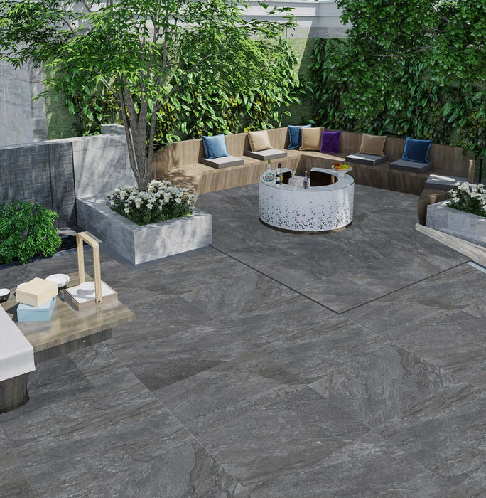 Francavilla Grey outdoor porcelain tile 60x90x2cm All tiles TILEJOB