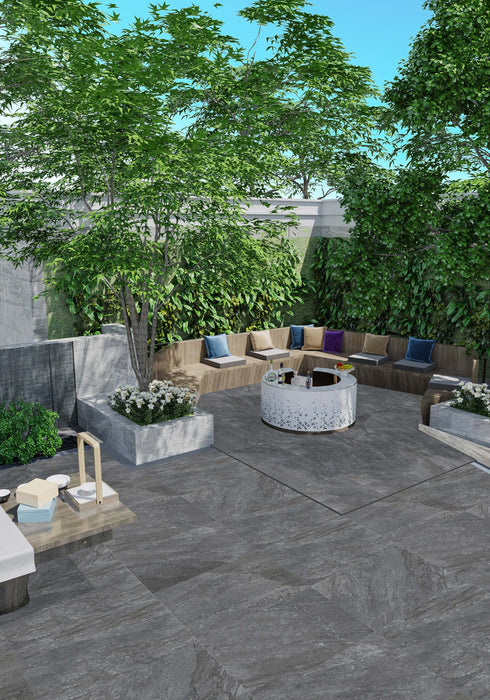 Francavilla Grey outdoor porcelain tile 60x90x2cm All tiles TILEJOB