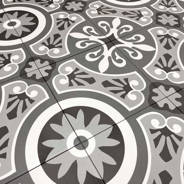 Kensington Grey porcelain tiles 22.5x22.5cm All tiles TILEJOB