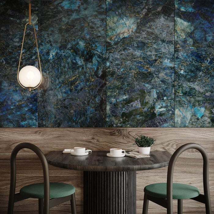 Labradorite Lemurian porcelain tiles cat sample TILEJOB.CO.UK