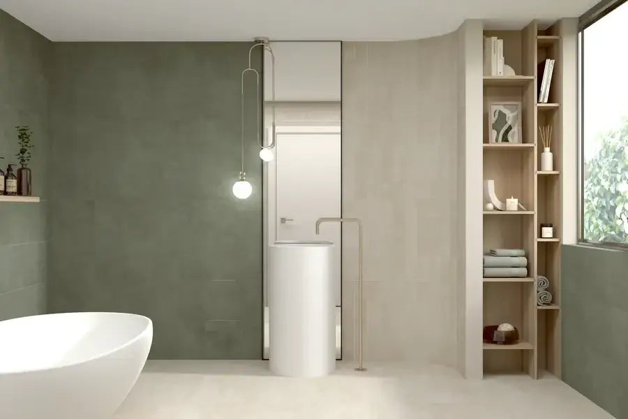 Eleganza green matt wall ceramic tiles 33.3x100cm All tiles TILEJOB