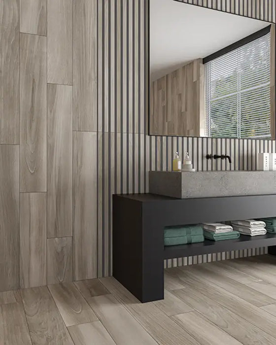 Norwich Dark Oak Panel Porcelain tiles 60x120cm TILEJOB