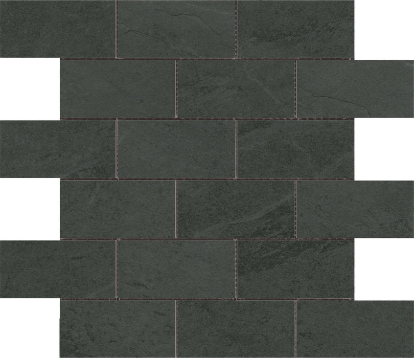 Brazilian brick mosaic balck 302x352mm All tiles TILEJOB