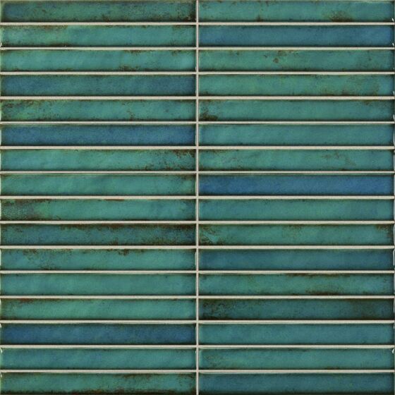 Deco Lingot Blue Vintage cut sample TILEJOB.CO.UK