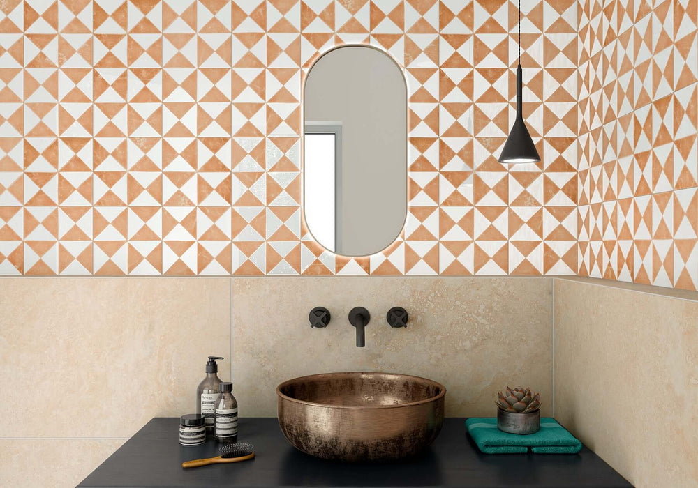 Craft cotto pattern tiles cut sample TILEJOB
