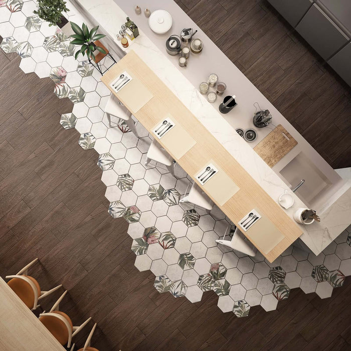 Foresta Blanco Hexagon 23x27cm All tiles TILEJOB
