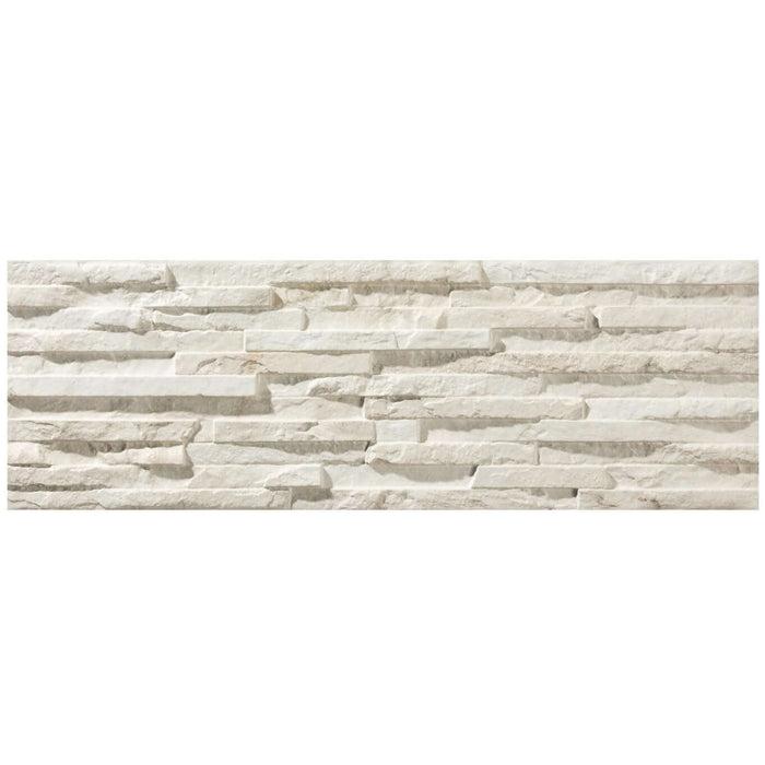 Natural Wall Decor White Porcelain 17x52cm All tiles TILEJOB