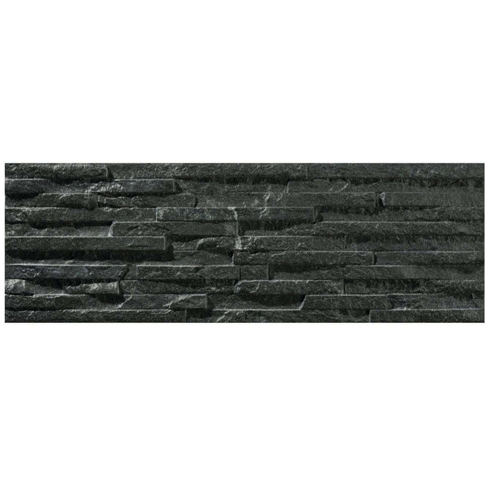 Natural Wall Decor Black Porcelain 17x52cm All tiles TILEJOB
