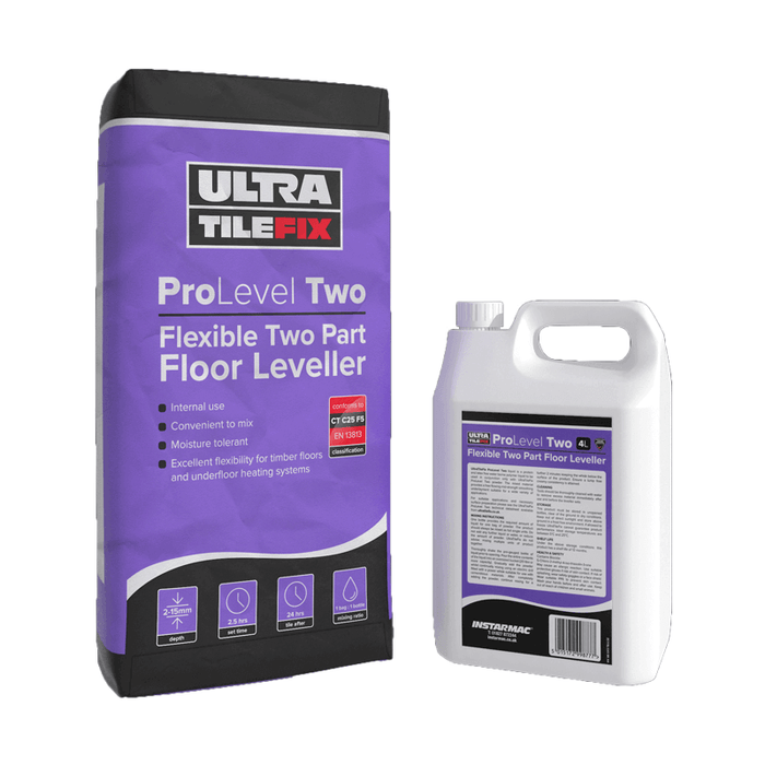 PROLEVEL TWO: FLEXIBLE TWO PART FLOOR LEVELLER Adhesive TILEJOB