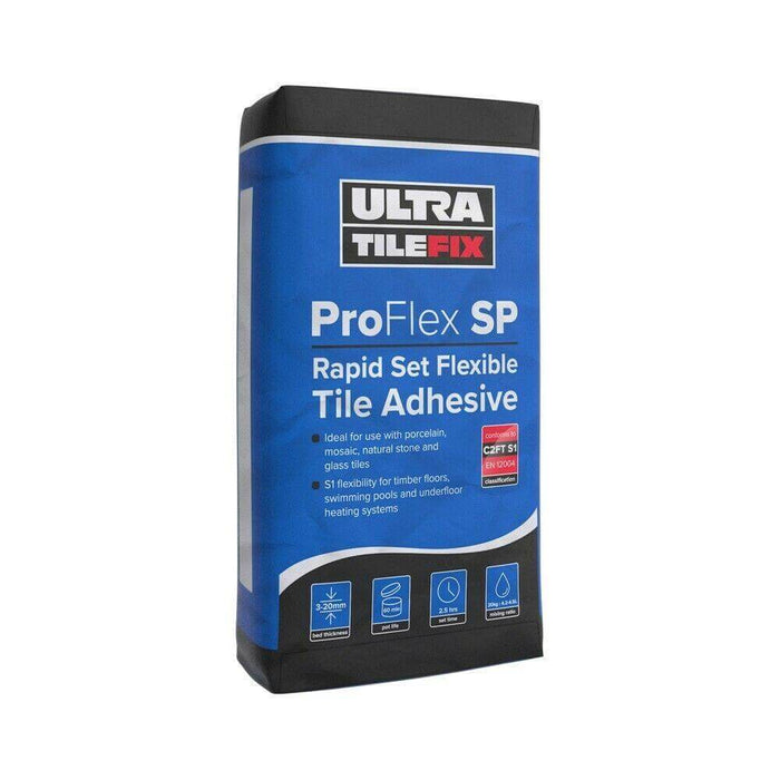 Rapid Set Flexible S1 SP 20kg Grey Adhesive TILEJOB