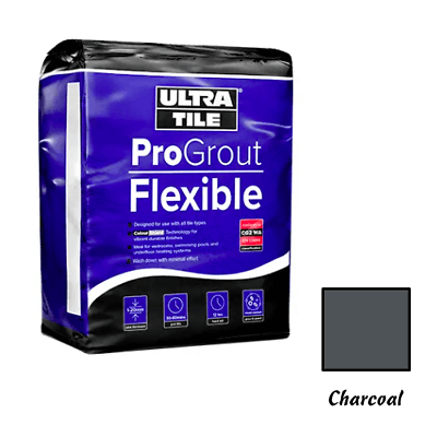 Grout Charcoal Ultratilefix Progrout Flexible - 3kg Adhesive TILEJOB