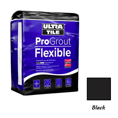 Grout Black Ultratilefix Progrout Flexible - 3kg Adhesive TILEJOB