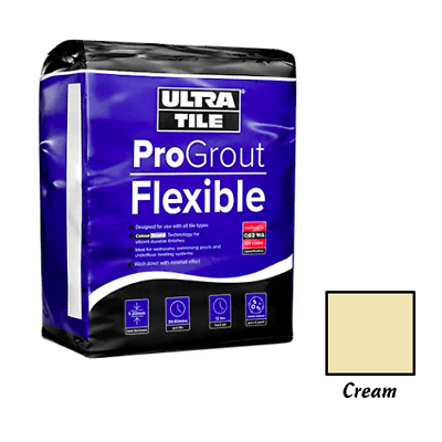 Grout Cream Ultratilefix Progrout Flexible- 3kg Adhesive TILEJOB