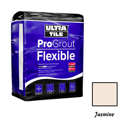 Grout Ultratilefix Progrout Flexible Jasmine - 3kg Adhesive TILEJOB