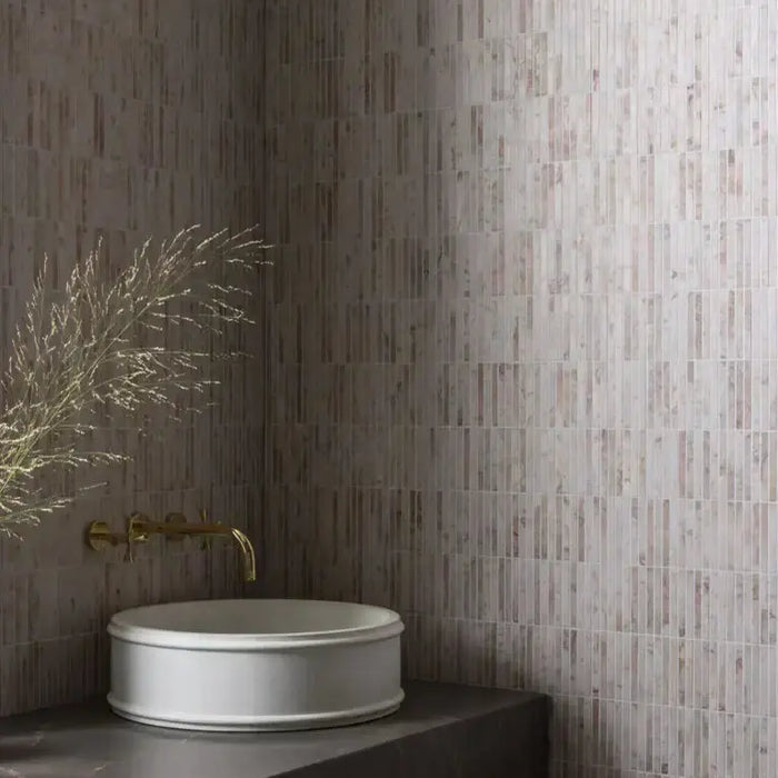 Fluted wall tiles