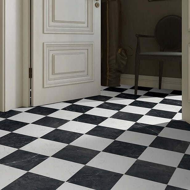 Black and White floor tiles