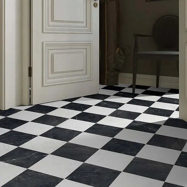 Black and White floor tiles