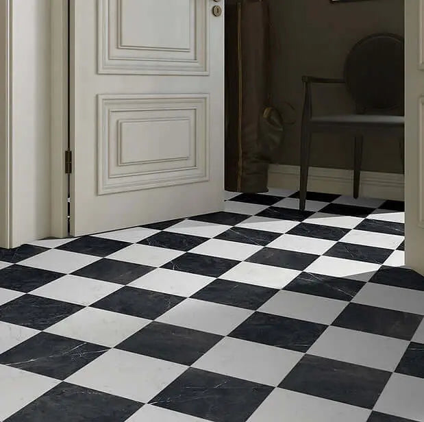 Black and White floor tiles