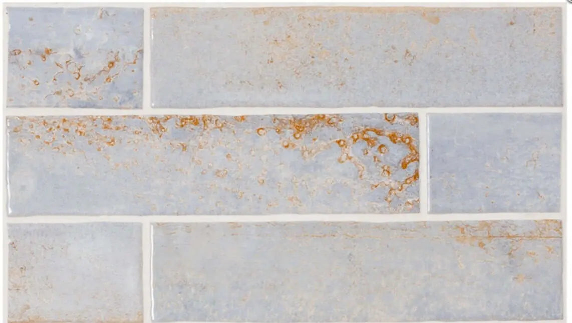 Metallic bathroom tiles