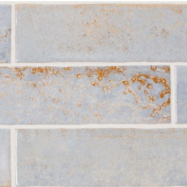Metallic bathroom tiles
