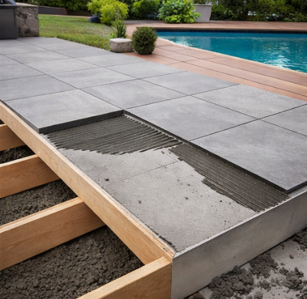 Cement boards outdoor