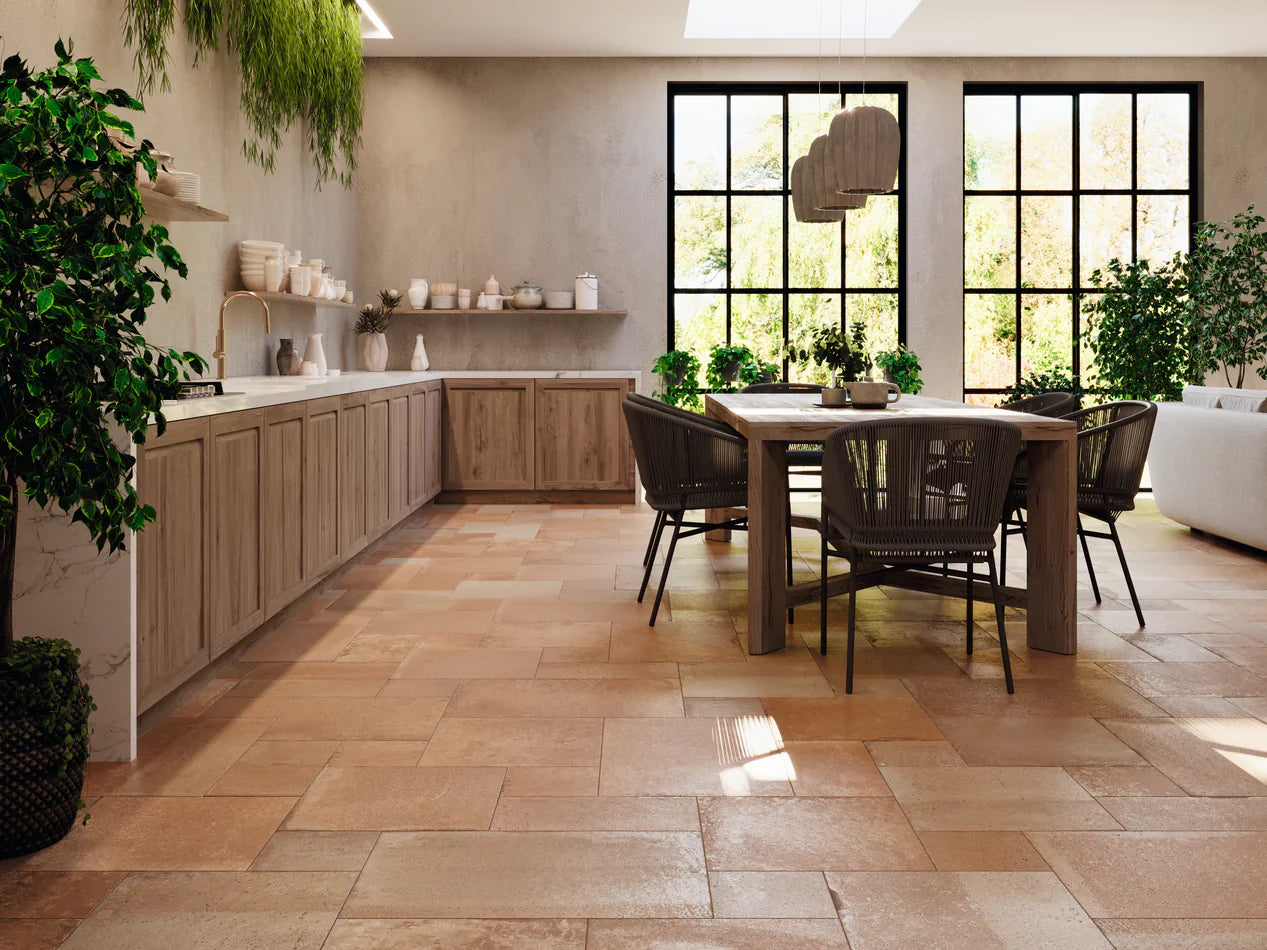 Timeless terracotta natural vs porcelain tile?