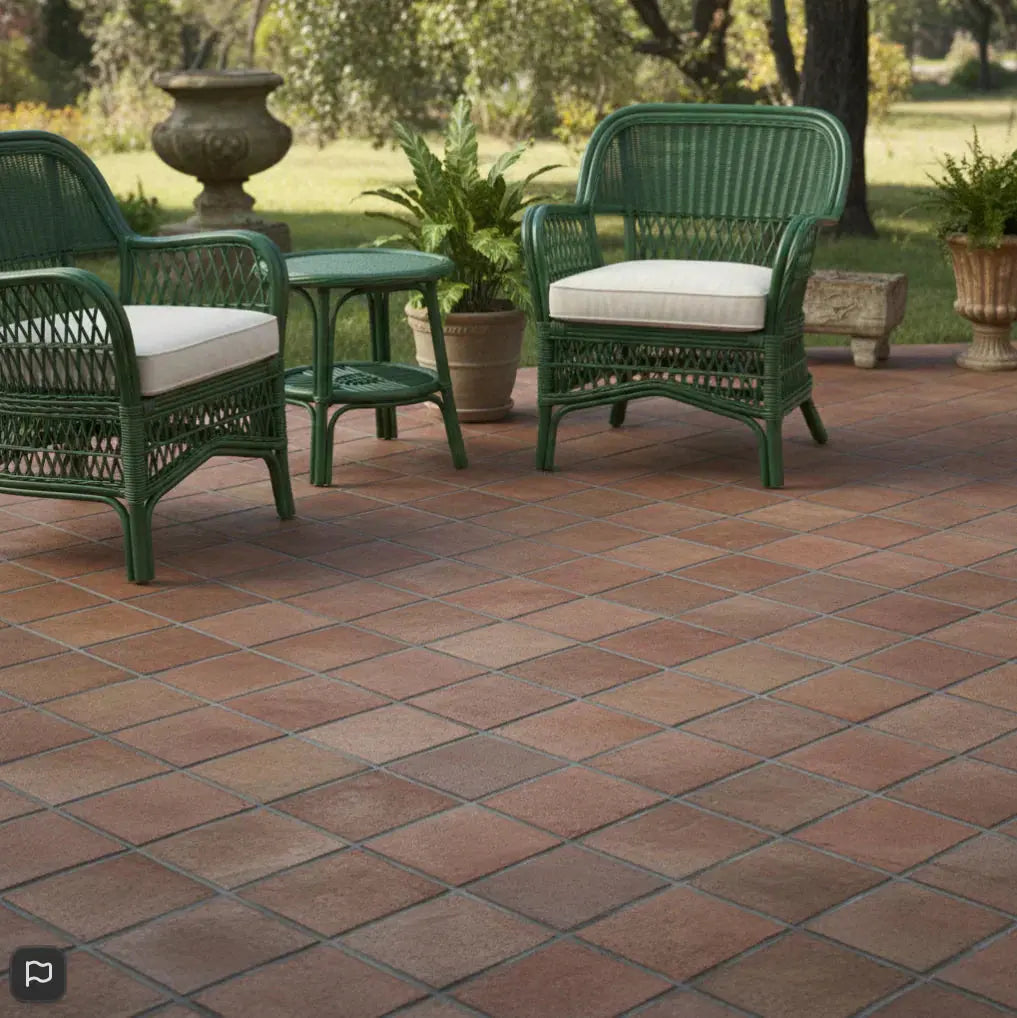 Quarry floor tiles