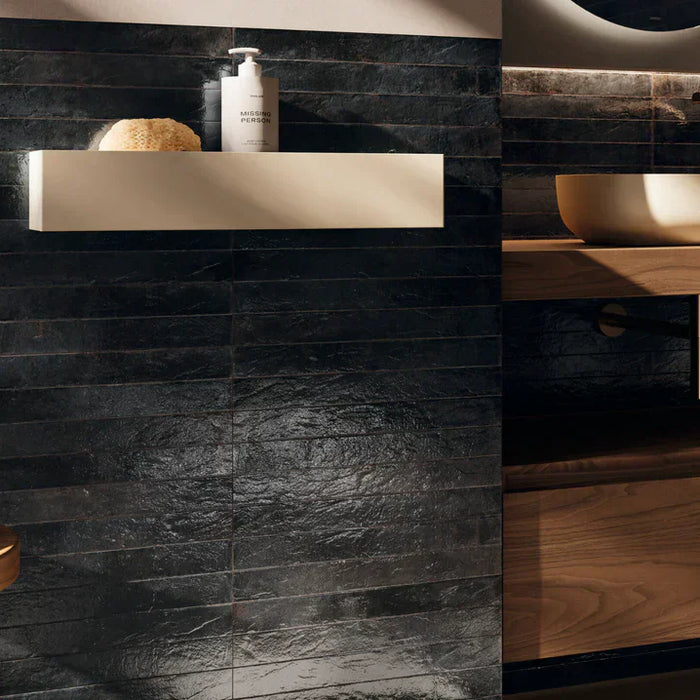 Black Bathroom tiles