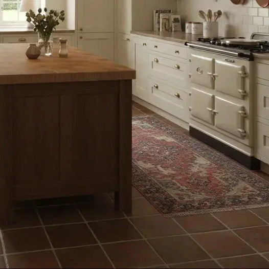 Rustic kitchen floor tiles