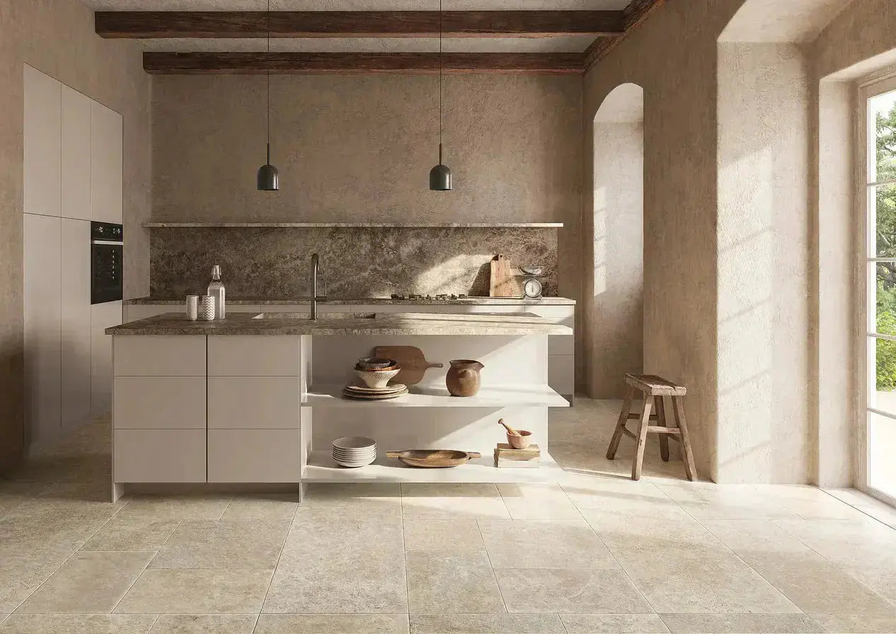 Cream tiles