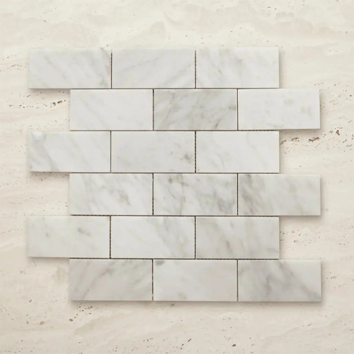 Marble mosaic floor tile