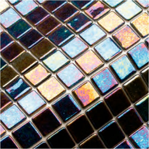 Swimming pool mosaic tiles