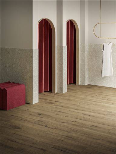 Manor Oak Wood effect porcelain tiles cut sample TILEJOB