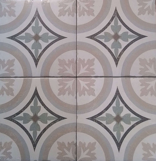 Verona Green Pattern matt porcelain 200x200x10mm TILEJOB