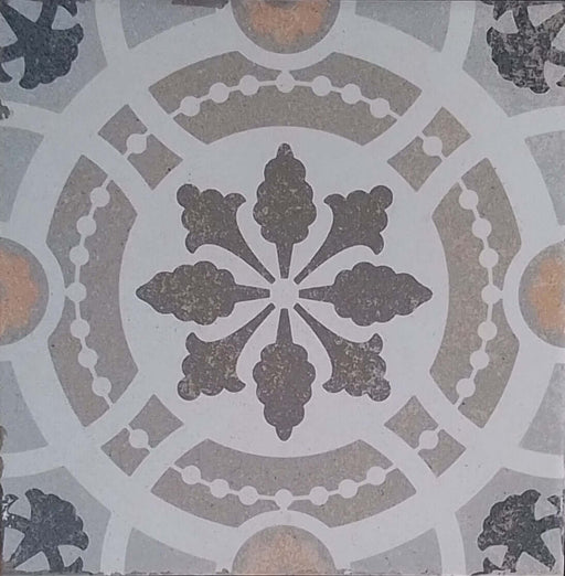 Verona Taupe Pattern matt porcelain 200x200x10mm TILEJOB
