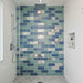 Portland Blue Brick Mosaic Wall 350x300x8mm TILEJOB