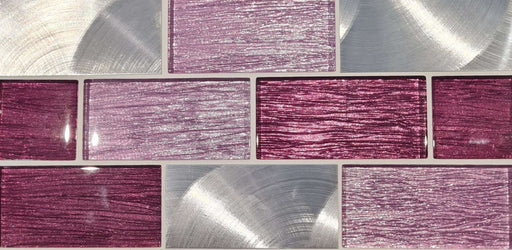 Portland Pink Brick Mosaic Wall 350x300x8mm All tiles TILEJOB