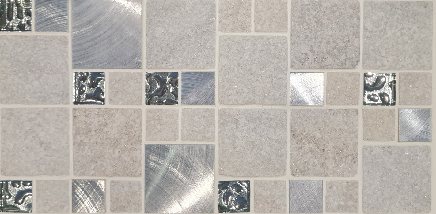 Meteor White Mosaic Wall 300x300x8mm