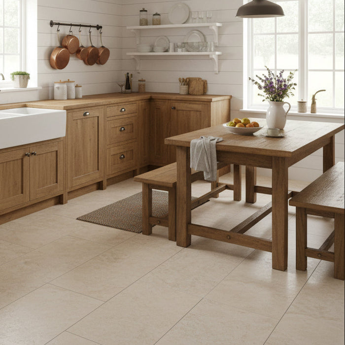 Burbank Storm Beige Stone Effect Porcelain Wall and Floor Tiles 600x400mm
