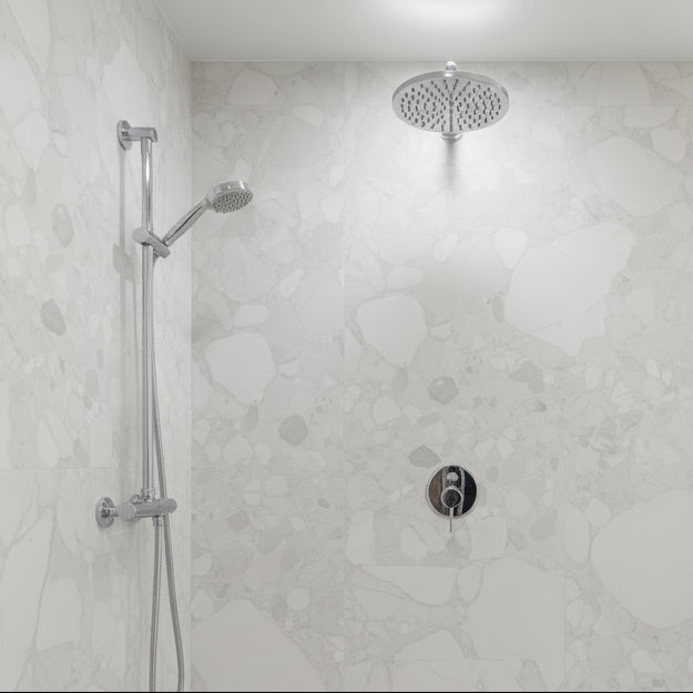 Piazza blanco terrazzo porcelain tiles 60x120cm