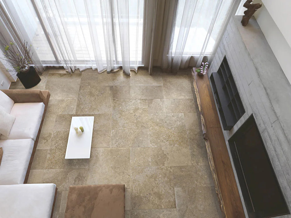 Arezzo Brown Porcelain Floor Tiles 61X61cm