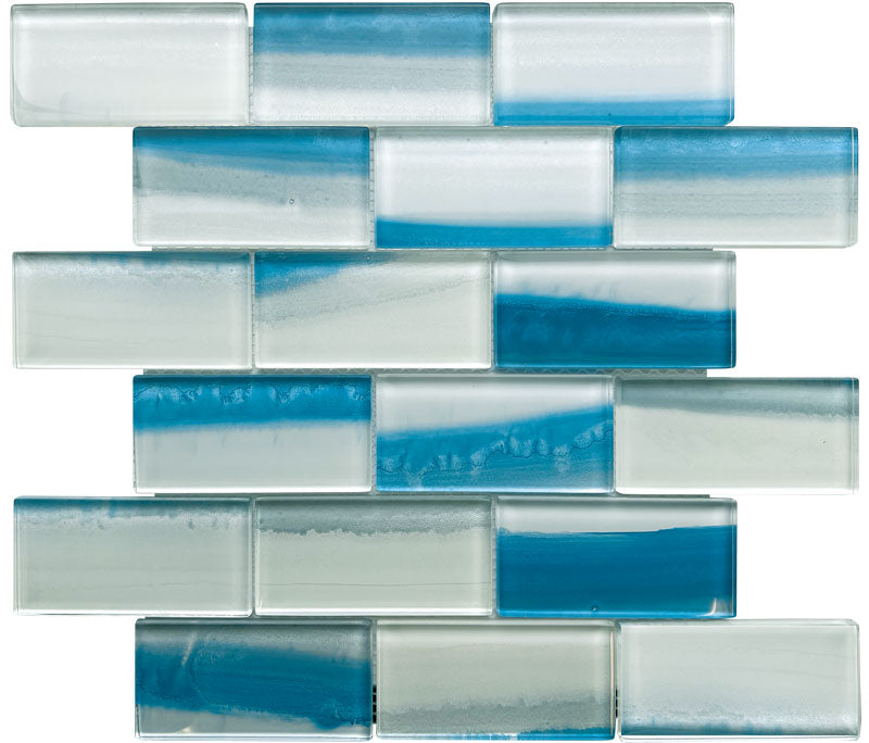 Agate Glass Blue Mosaic 300x300x8mm