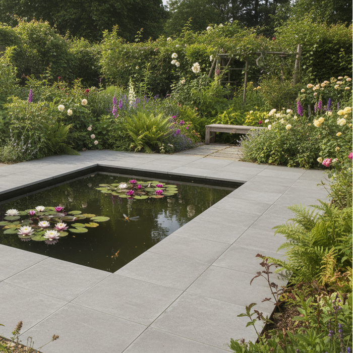 Amalfi Grey Outdoor terracotta tiles R11