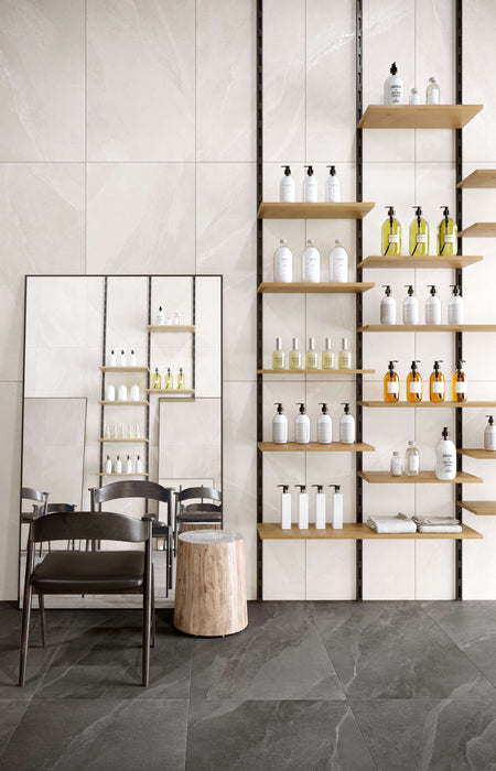 Pietra Ligure Antracite 120x120cm cut sample TILEJOB.CO.UK