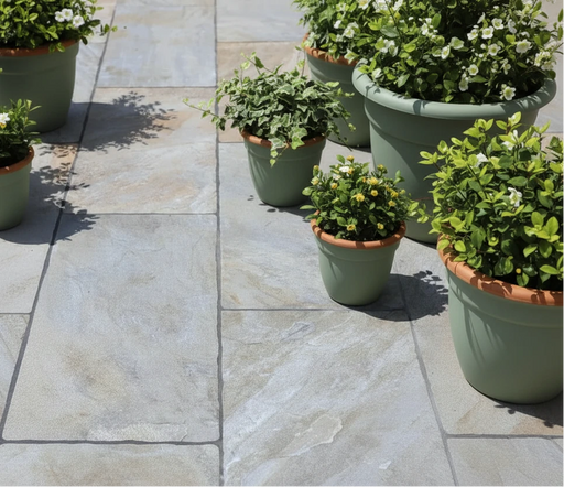 Antique Yard Flooring Beige Mix Outdoor Tumbled tiles 40x80x2cm