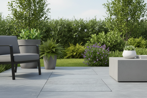 Antique Yard Flooring Grey Outdoor Tumbled tiles 40x80x2cm