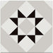 Blanconero Georgian Geometric Grigio 200x200x8.5mm TILEJOB